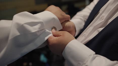 groom preparing for the wedding