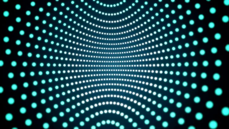 4k abstract motion background spinning dots seamless loop