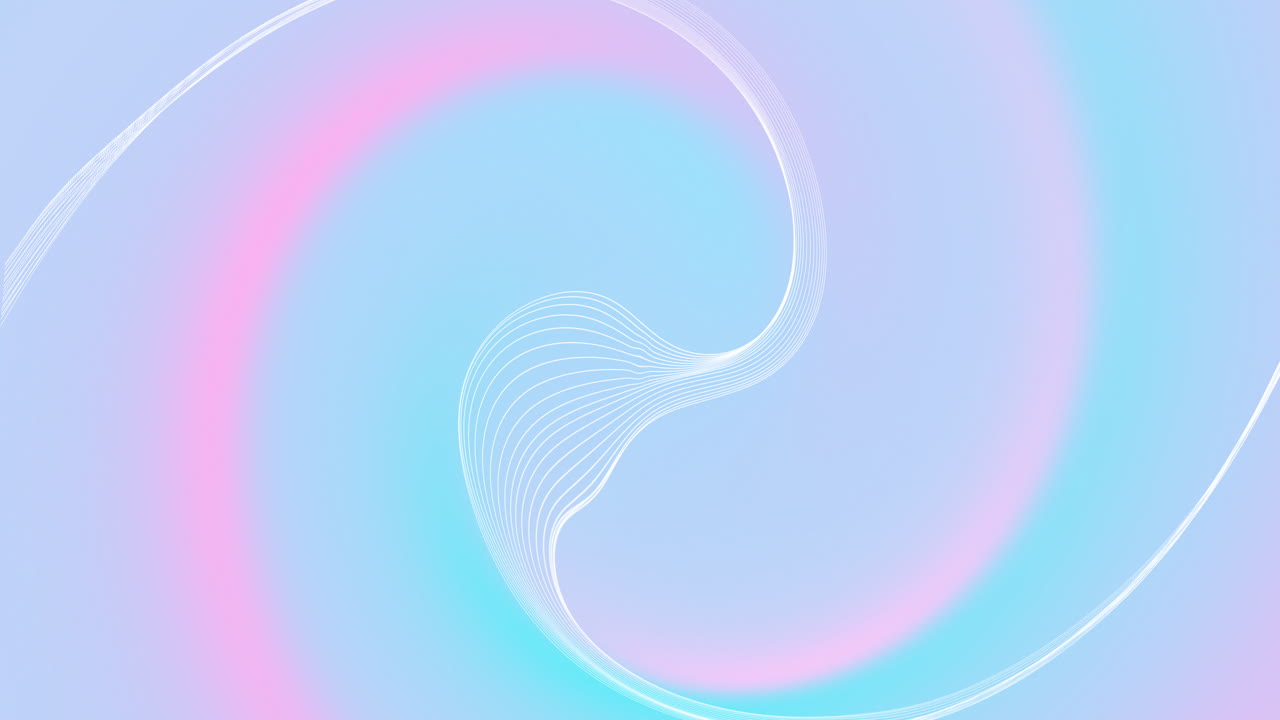 파스텔 다채로운 배경에서 데이터 전송과 함께 연결 네트워크의 애니메이션