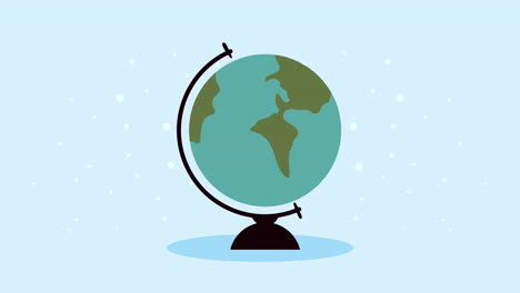 world planet earth supply animation