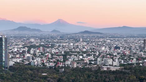 Drone-shot-of-chapultepec-castle-in-mexico-city