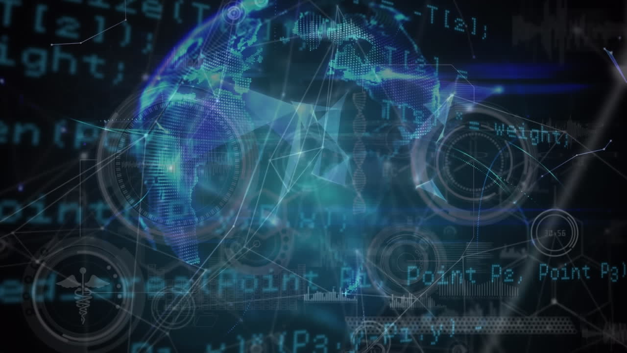 dna 가닥 스핀링을 통해 데이터 처리의 애니메이션