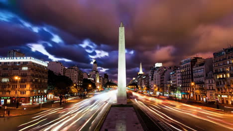 buenos aires obelisk at night