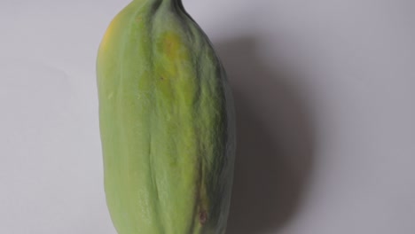 fresh papaya fruit isolated on white background