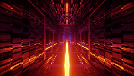 animación de movimiento a través de la entrada altamente reflectante, colorida y brillante de la discoteca-discoteca-casino