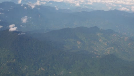 Mountains-of-Vietnam-seen-from-airplane-window