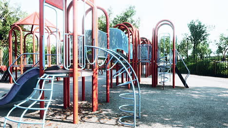 concept to avoid public playgrounds by kids during the covid-19