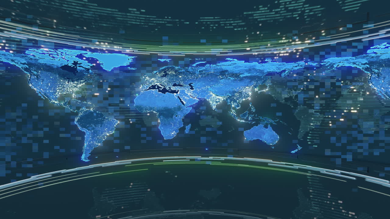 세계 지도 cg 애니메이션