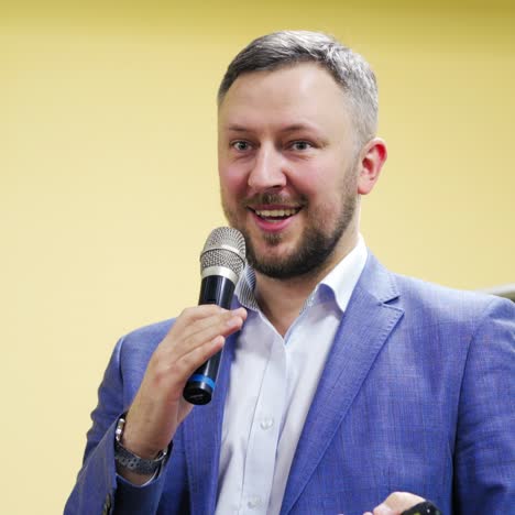 speaker at business conference