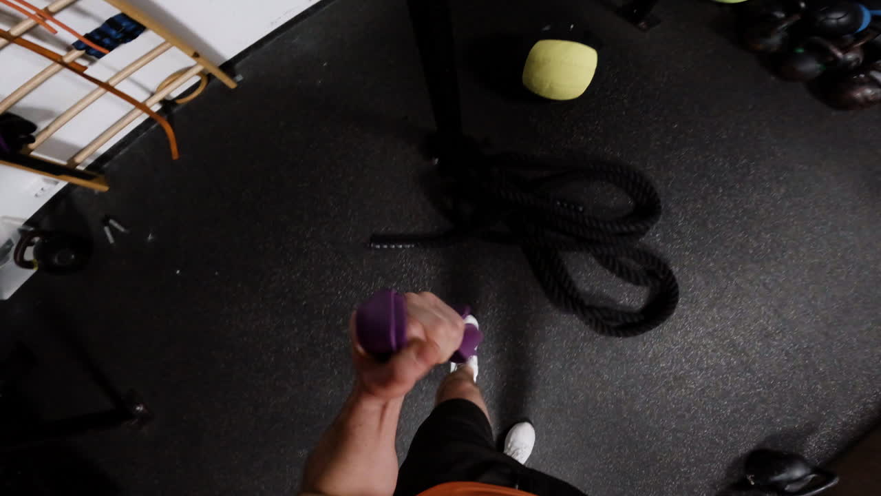 Gym Workout with Resistance Bands and Other Equipment