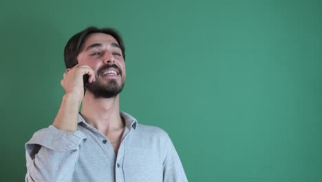 guy talking phone