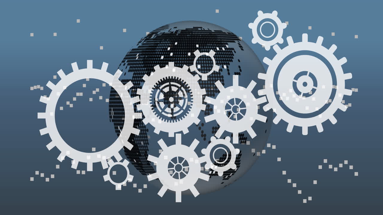 지구 비트 ⁇ 과  ⁇ 터 기어 추상 4k