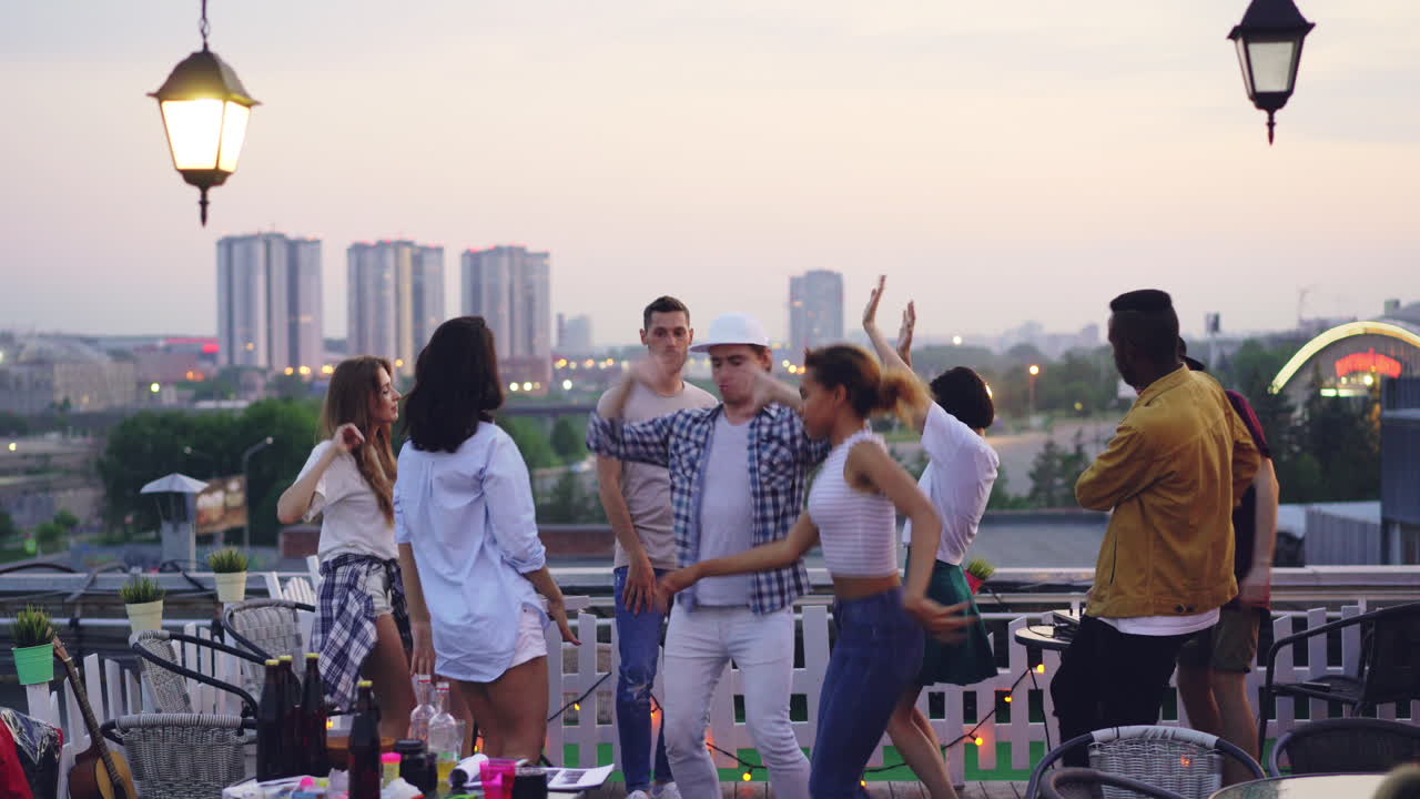 Rooftop Party with Friends