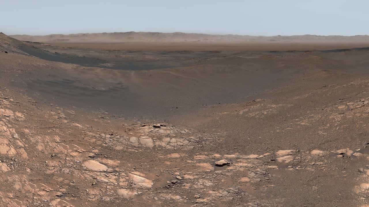 고해상도 화성 표면 파노라마: nasa가 제공한 이 비디오의 요소