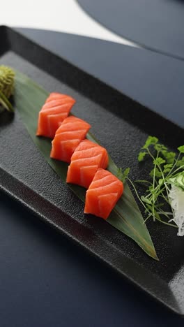 salmon sashimi