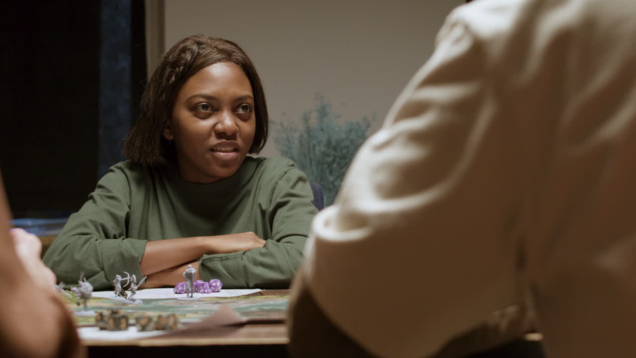 Friends playing role game