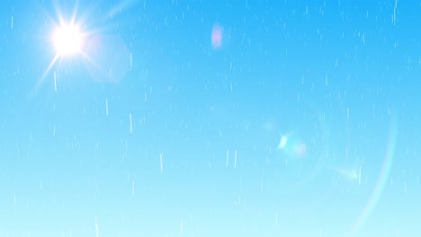 blue sky with rain and clouds 4k