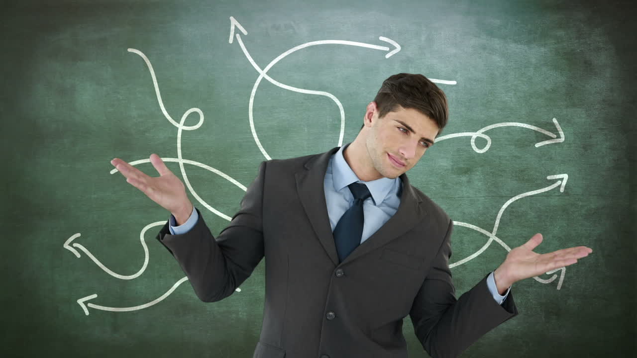 열린 손을 가진 불안한 사업가