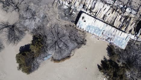 Rhodes-Daños-Por-Incendios-Forestales-Después-De-Que-El-Cuerpo-De-Bomberos-Se-Fuera-En-Grecia,-Rhodes-Se-Quemó-En-Lindos,-Archangelos,-Masari,-Agathi,-Malonas,-Lardos,-Kalathos,-Asklepieion