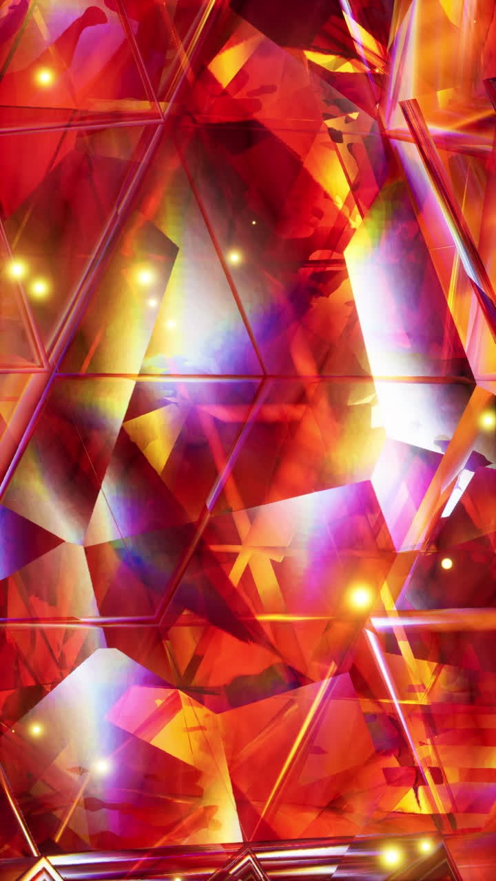 Abstract Red Crystal Background