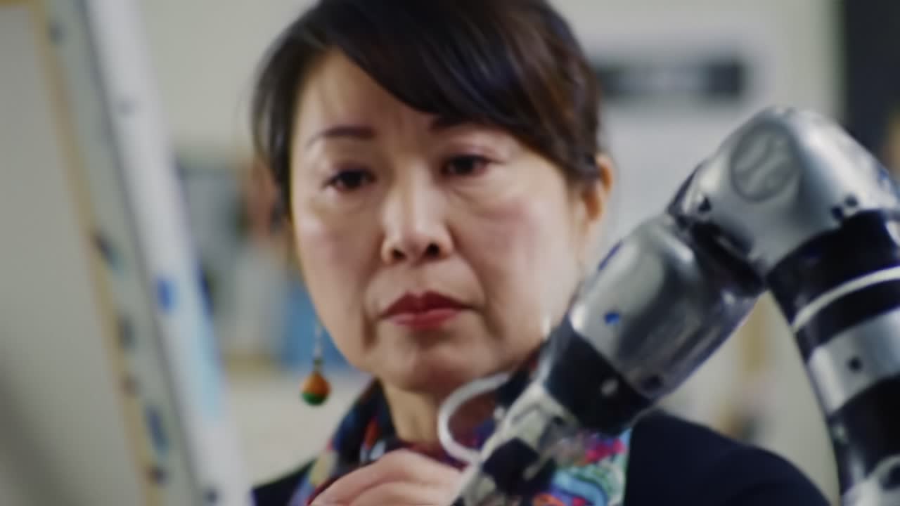 An Artist Collaborates with Robotics: Exploring the Creative Synergy Between Human and Machine in Artistic Expression and Innovation