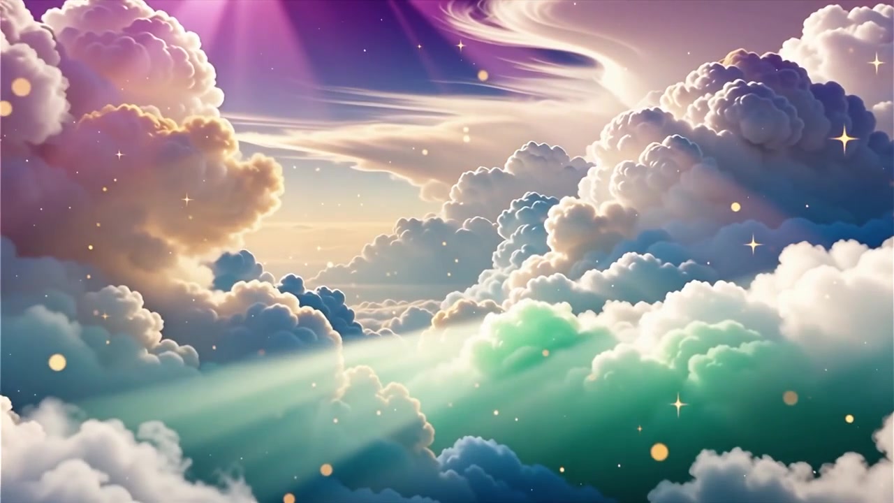Christian Heavenly Light Worship Background