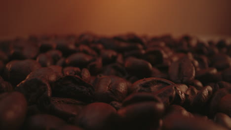 primer plano de los granos de café