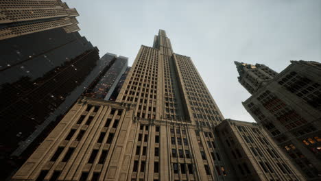 urban skyscrapers in downtown