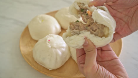 steamed-bun-stuffed--mince-pork