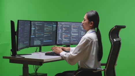 woman programmer taking a break