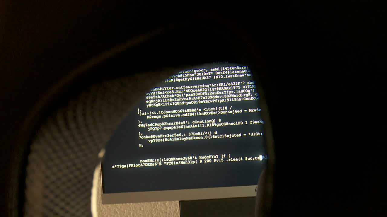 Computer Screen Showing Code