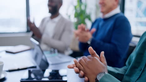 Business-meeting,-hands-applause