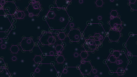 patrón simétrico hexagonal sobre un fondo negro