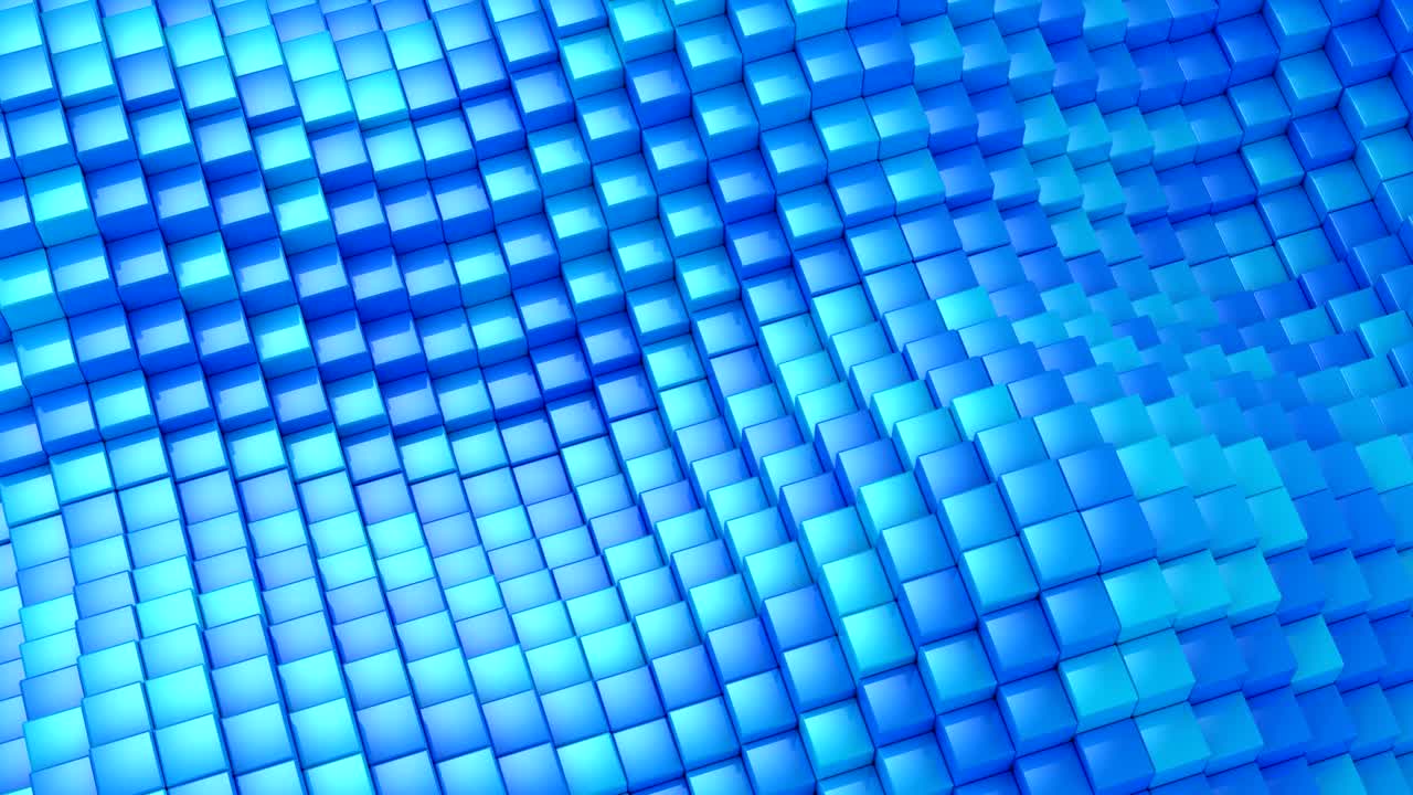 큐브는 파동을 형성했습니다.