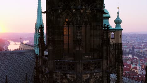 aerial view st. nicolas church in prague