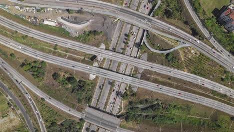 Hyperlapse-of-a-highway-with-shadows-of-the-clouds-appearing-in-the-surface