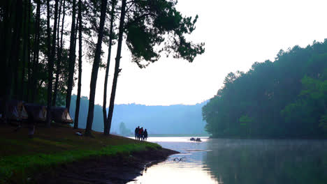 Sonnenaufgang-Am-Morgen-In-Pang-Oung,-Mae-Hong-Son-Thailand