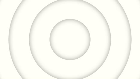 el círculo blanco del papel de arte de la onda de movimiento de bucle. vídeo de fondo abstracto bucle sin costuras.