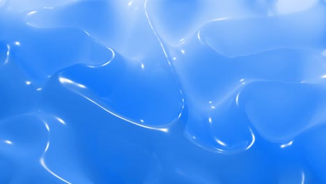 stylish abstract looped background, changing surface of soft translucent material. creative soft bright 3d bg with inner glow for festive events 4k. blue gradient.