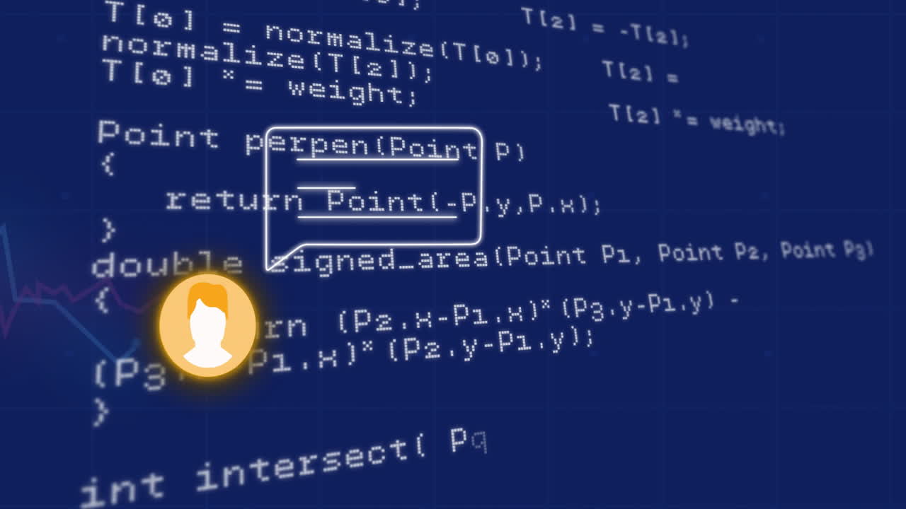 Animation of media icons over data processing