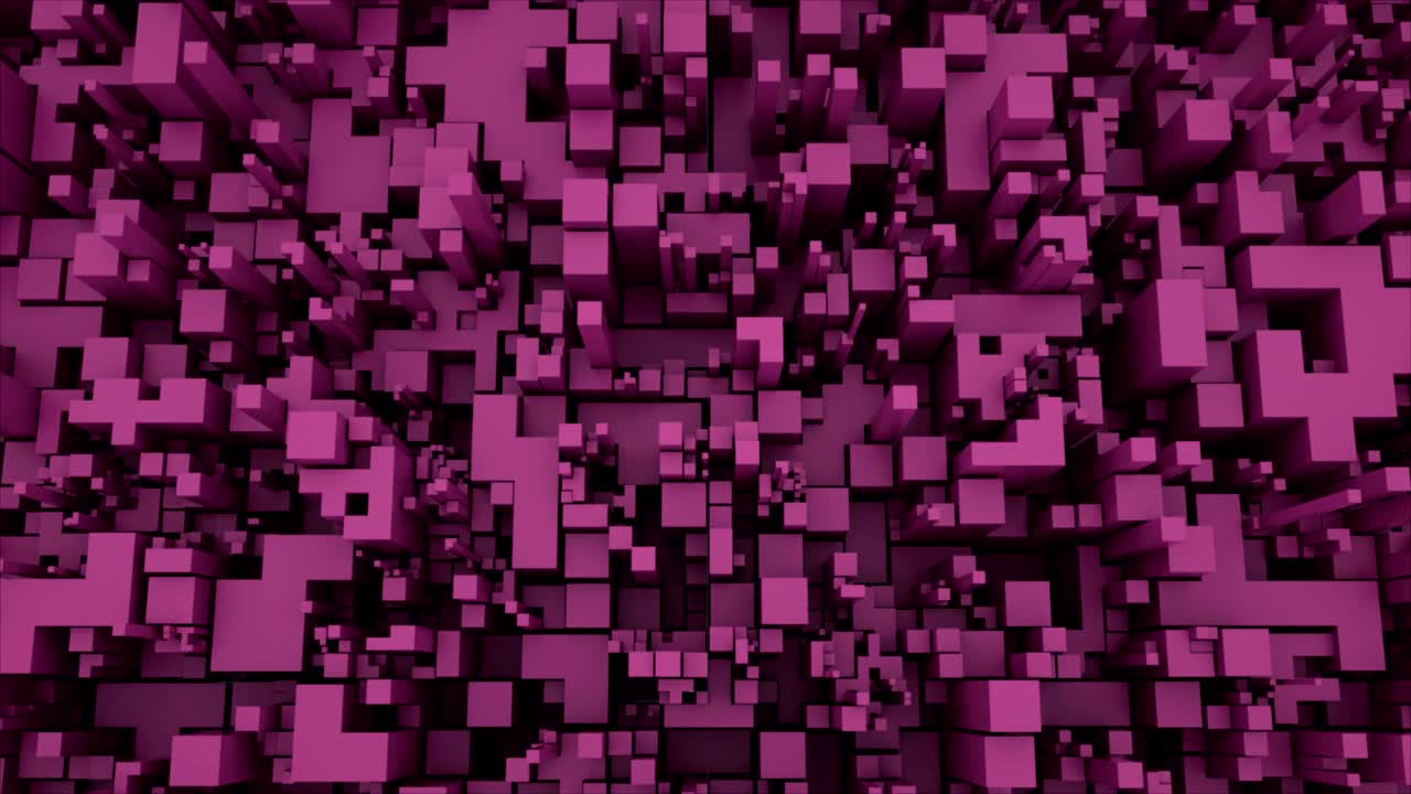 4K Abstract Technology Cube Background.