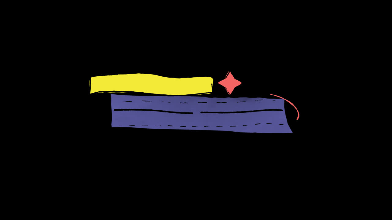 Fancy Paper Lower Third 06 On Alpha