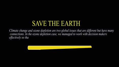 campaña para salvar la tierra y el cambio climático