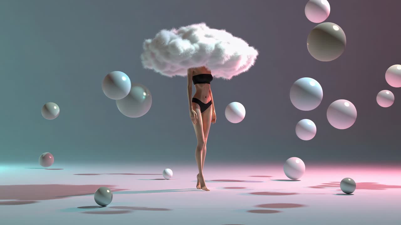 구름 머리를 가진 여자