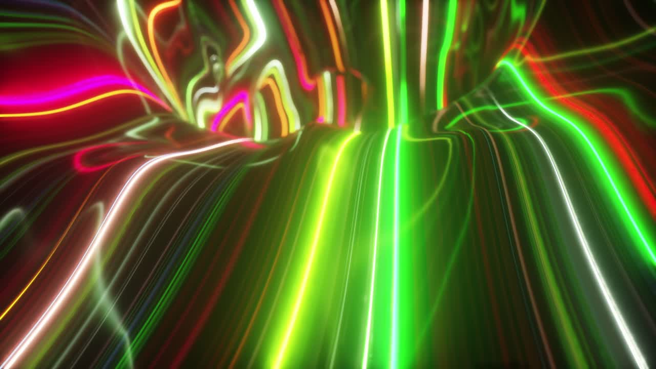 Abstract Neon Light Lines
