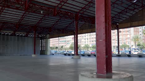 empty urban market hall