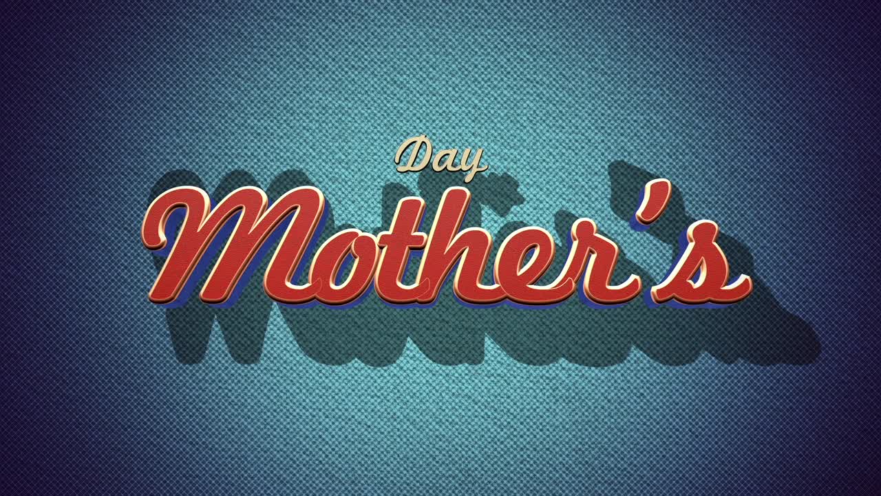 Celebrate Mother's day with bold and vibrant typography