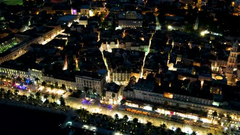 croatia split aerial drone night hyperlapse.mp4