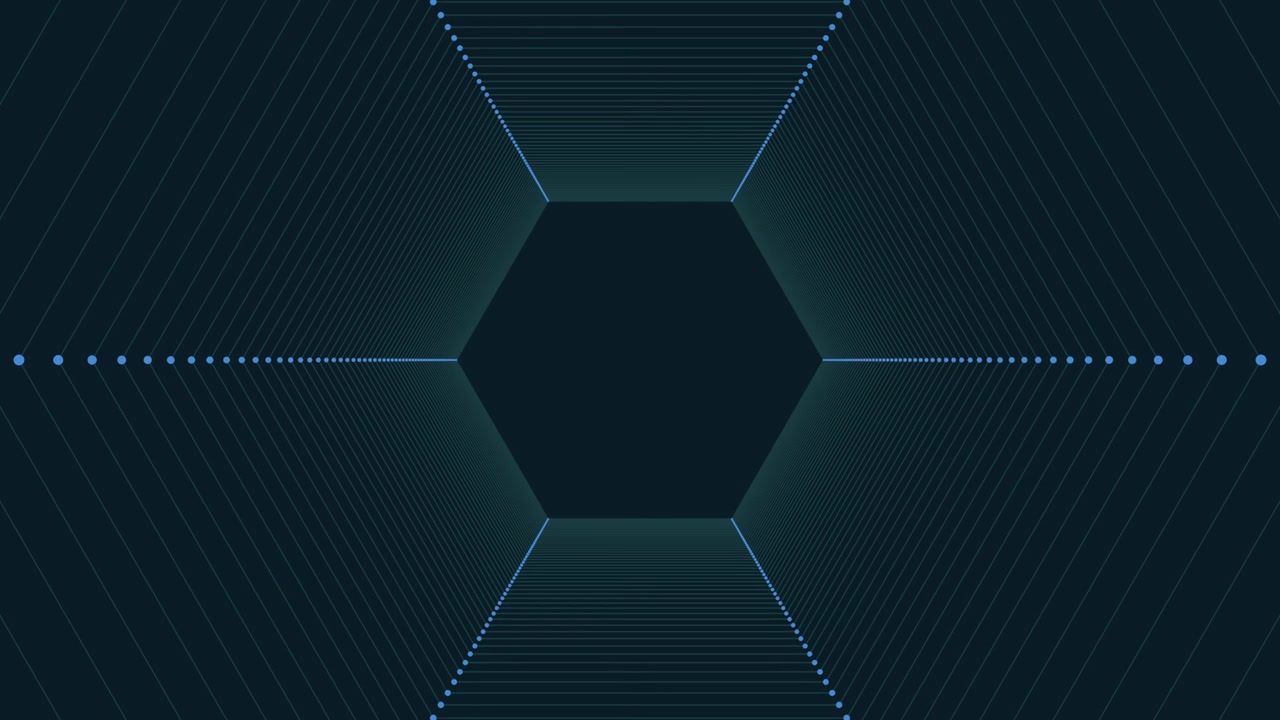 Padrão de grade hexagonal elegante em azul e branco