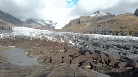 Cinematic-panning-shot-close-to-the-front-of-a-glacier